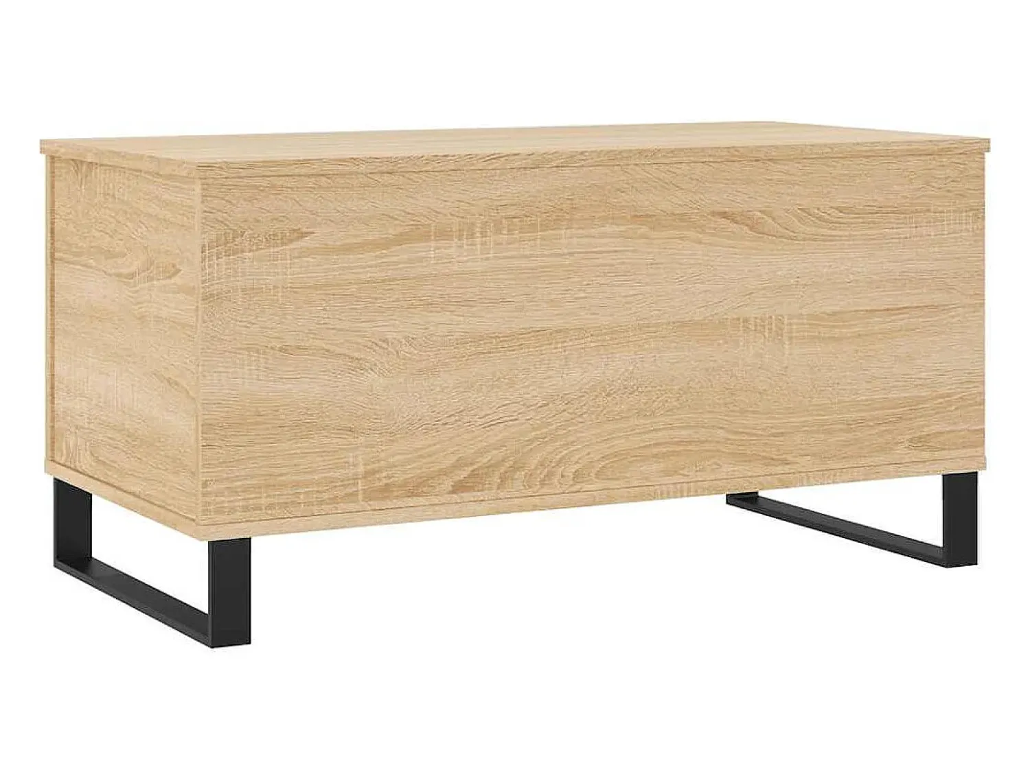 Mesa De Centro* Mesa de centro | Mesa de apoio 90x44.5x45 cm derivados madeira carvalho sonoma Castanho