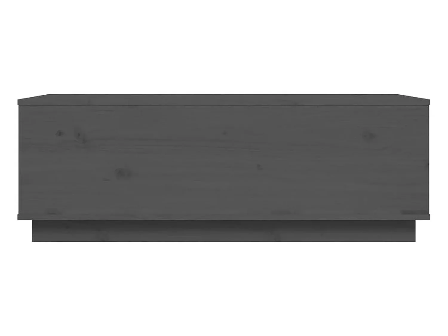 Mesa de centro | Mesa de apoio 100x50x35 cm pinho maciço cinza Cinzento