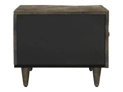 Mesa de centro | Mesa de apoio claro 80x50x40 cm madeira mangueira maciça Cinzento