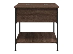 Mesa de centro | Mesa de apoio 70x50x50 cm deriv. madeira/metal carvalho^ Mesa De Centro