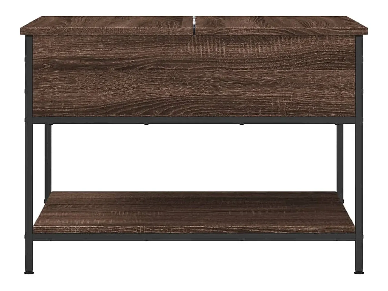 Mesa de centro | Mesa de apoio 70x50x50 cm deriv. madeira/metal carvalho^ Mesa De Centro
