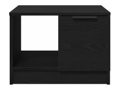 Mesa De Centro| Mesa de centro | Mesa de apoio with Drawer Carvalho 50x50x36 cm Preto