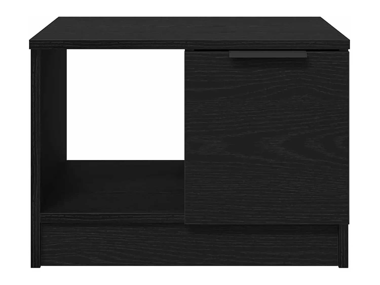 Mesa De Centro| Mesa de centro | Mesa de apoio with Drawer Carvalho 50x50x36 cm Preto