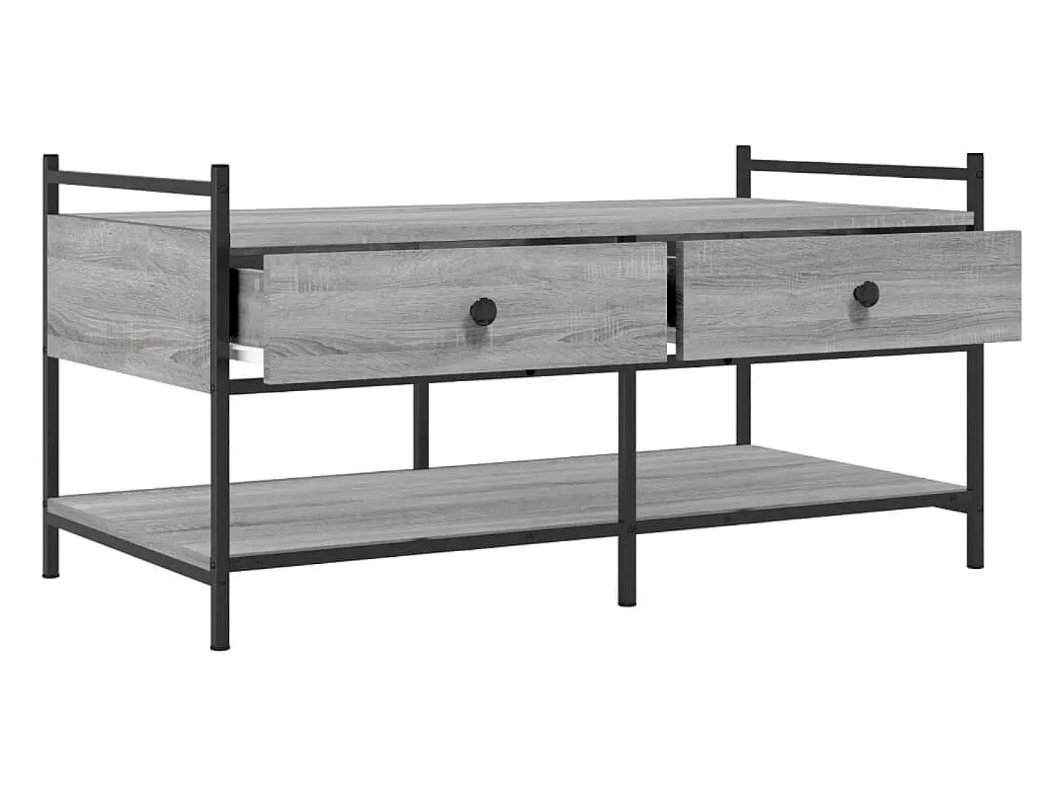 Mesa de centro | Mesa de apoio 99x50x50 cm derivados de madeira sonoma^ Mesa De Centro