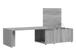 Discount Mesa de centro | Mesa de apoio 150x50x35 cm derivados de madeira cinza sonoma Cinzento