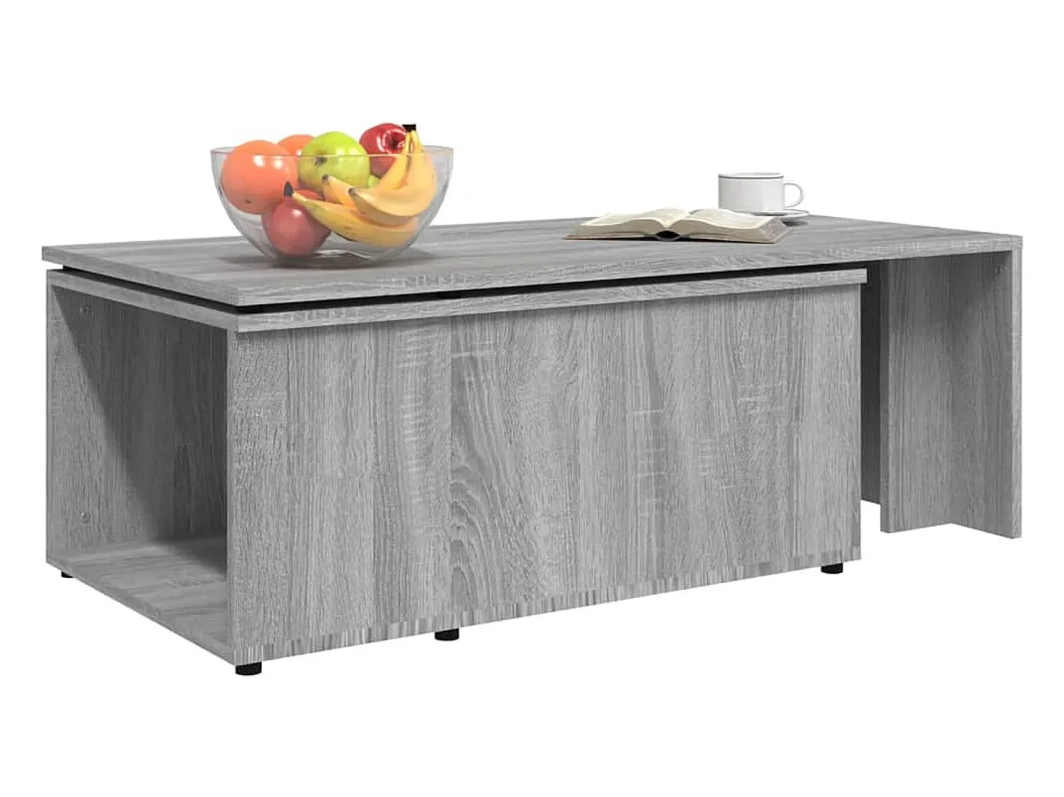 Discount Mesa de centro | Mesa de apoio 150x50x35 cm derivados de madeira cinza sonoma Cinzento