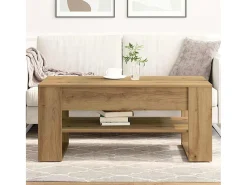 Mesa de centro | Mesa de apoio carvalho artisiano 102x55x45 cm^ Mesa De Centro