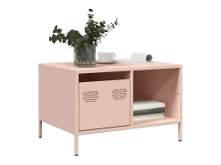 Discount Mesa de centro | Mesa de apoio 68.5x50x43.5 cm aço laminado a frio Rosa