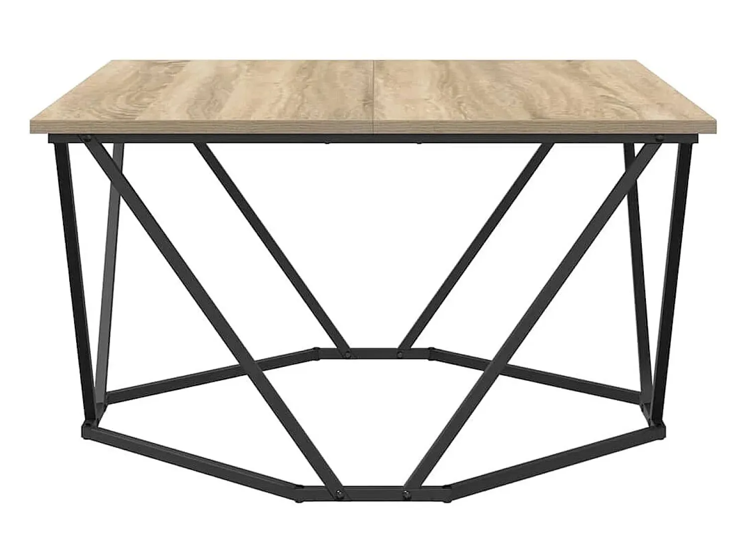 Mesa De Centro| Mesa de centro | Mesa de apoio Carvalho sonoma 80x80x45 cm Castanho