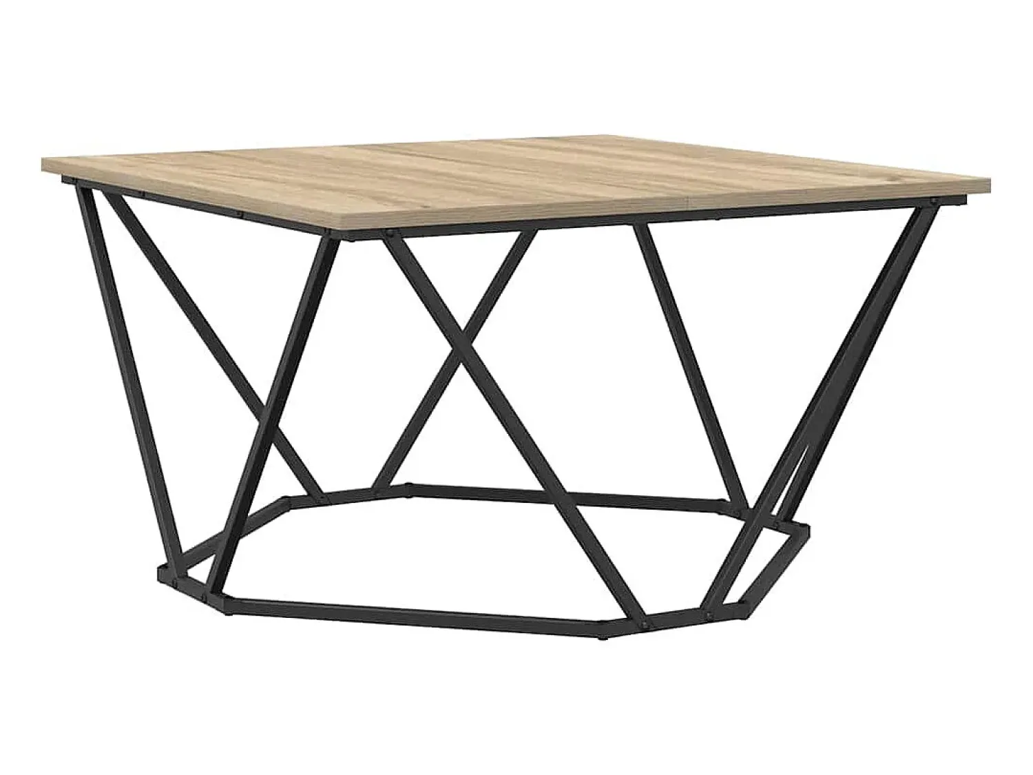 Mesa De Centro| Mesa de centro | Mesa de apoio Carvalho sonoma 80x80x45 cm Castanho