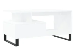 Mesa De Centro| Mesa de centro | Mesa de apoio 90x49x45 cm derivados de madeira Branco