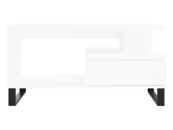 Mesa De Centro| Mesa de centro | Mesa de apoio 90x49x45 cm derivados de madeira Branco