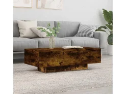 Mesa de centro | Mesa de apoio 100x49.5x31 cm derivados madeira carvalho fumado^ Mesa De Centro