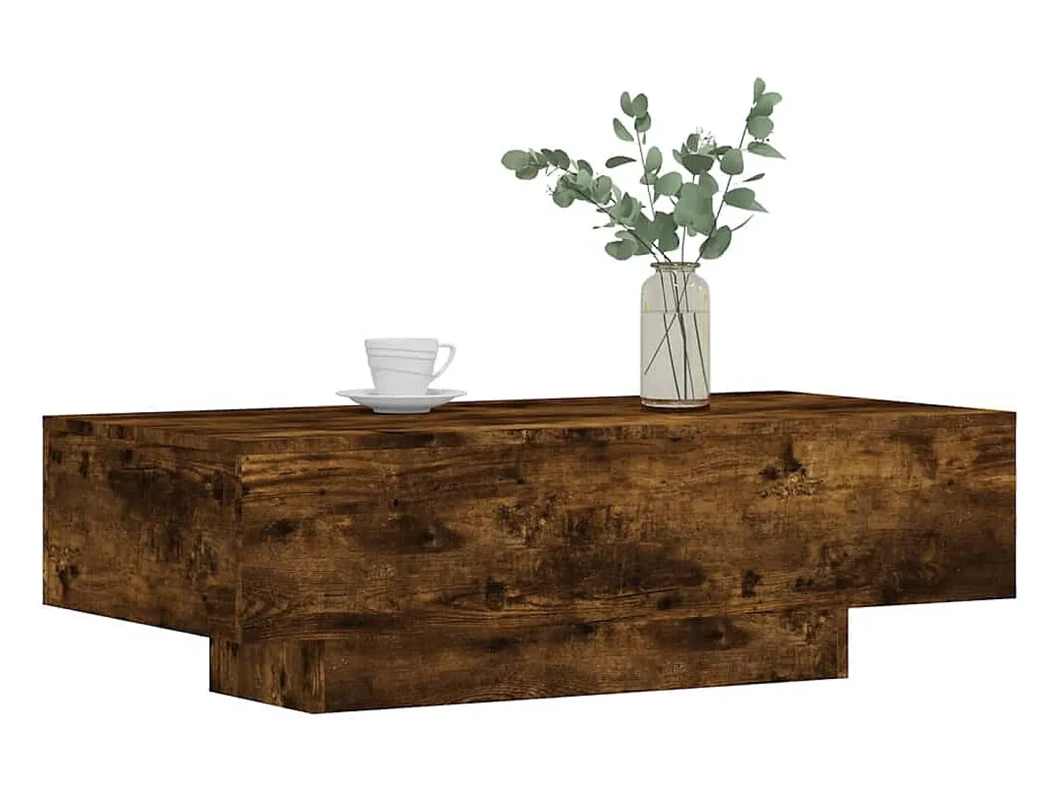 Mesa de centro | Mesa de apoio 100x49.5x31 cm derivados madeira carvalho fumado^ Mesa De Centro