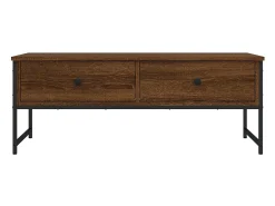 Best Mesa de centro | Mesa de apoio 101x49x39.5 cm derivados madeira carvalho Castanho