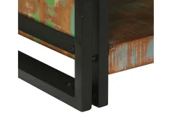Mesa De Centro| Mesa de centro | Mesa de apoio | Mesa de café 90x50x38 cm Madeira recuperada maciça Castanho
