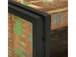 Mesa De Centro| Mesa de centro | Mesa de apoio | Mesa de café 90x50x38 cm Madeira recuperada maciça Castanho