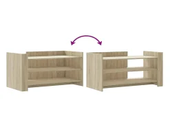 Discount Mesa de centro | Mesa de apoio 100x50x50cm derivados de madeira carvalho sonoma Castanho