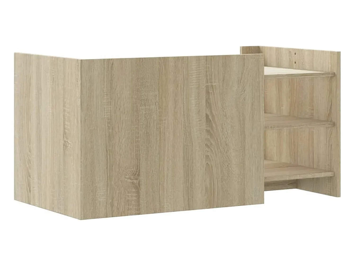 Discount Mesa de centro | Mesa de apoio 100x50x50cm derivados de madeira carvalho sonoma Castanho