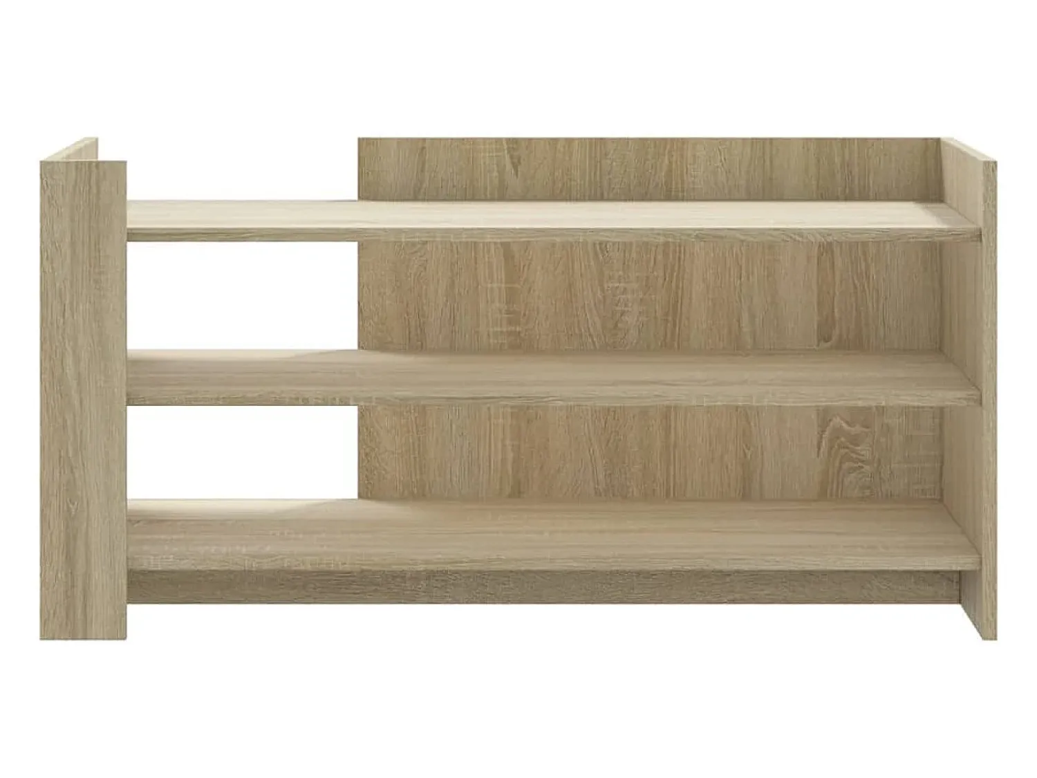 Discount Mesa de centro | Mesa de apoio 100x50x50cm derivados de madeira carvalho sonoma Castanho