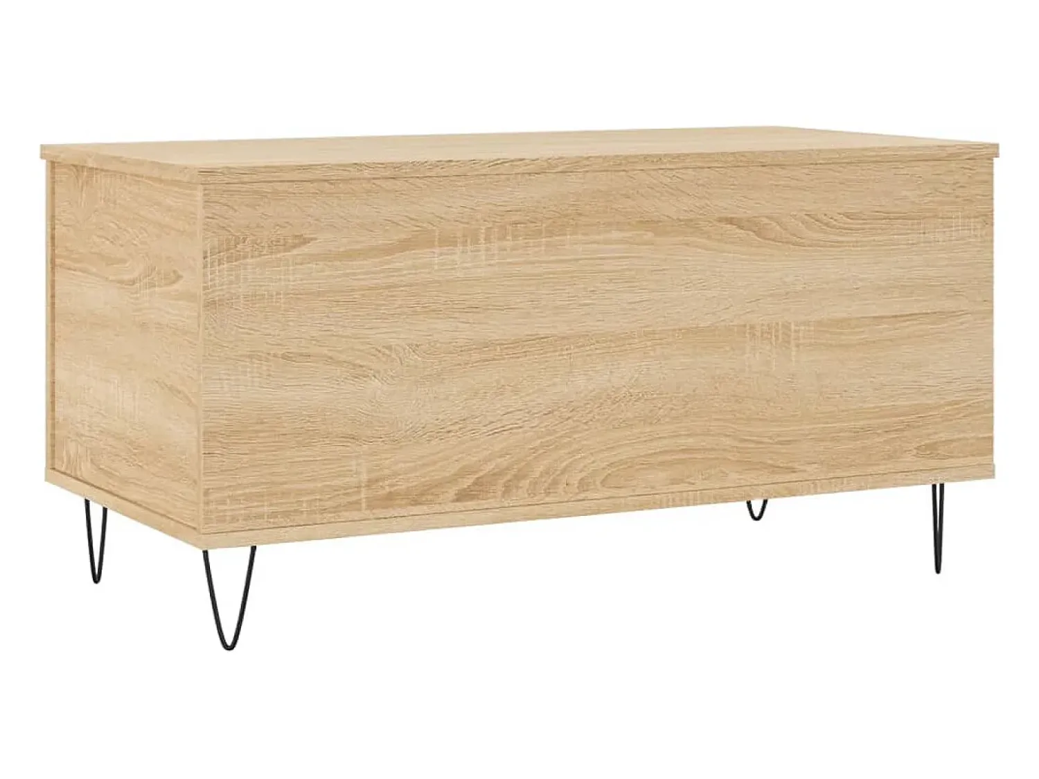 Mesa de centro | Mesa de apoio 90x44.5x45 cm derivados madeira carvalho sonoma^ Mesa De Centro