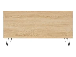 Mesa de centro | Mesa de apoio 90x44.5x45 cm derivados madeira carvalho sonoma^ Mesa De Centro