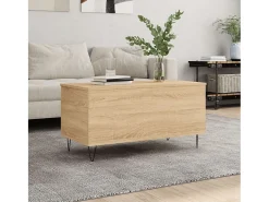 Mesa de centro | Mesa de apoio 90x44.5x45 cm derivados madeira carvalho sonoma^ Mesa De Centro