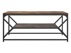 Mesa De Centro| Mesa de centro | Mesa de apoio | Mesa de café Carvalho fumado 90x50x40 cm Castanho