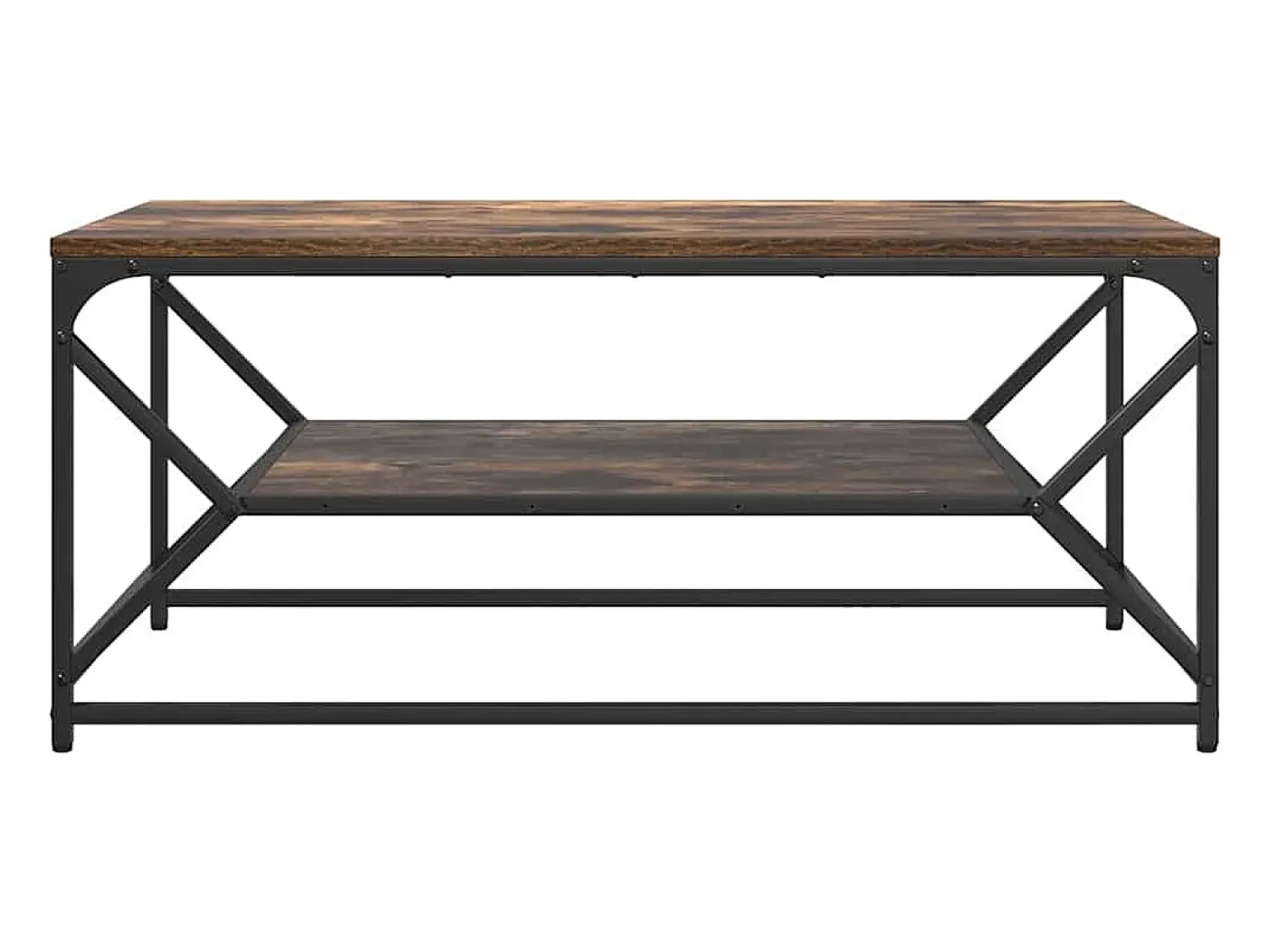 Mesa De Centro| Mesa de centro | Mesa de apoio | Mesa de café Carvalho fumado 90x50x40 cm Castanho