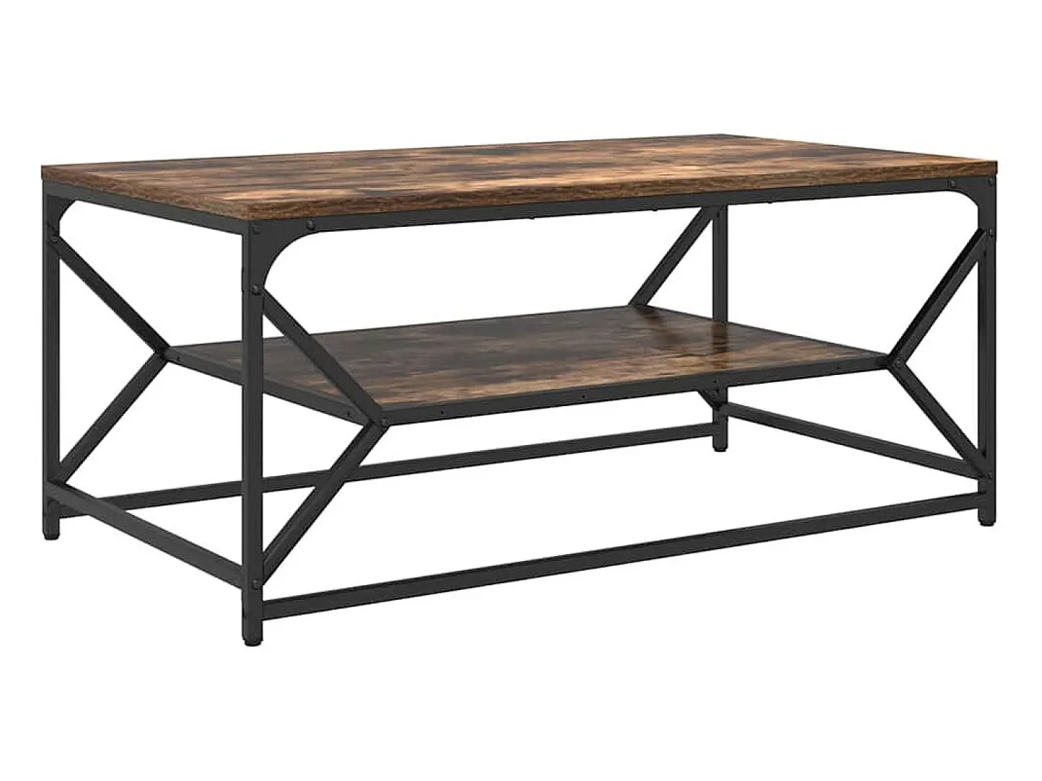Mesa De Centro| Mesa de centro | Mesa de apoio | Mesa de café Carvalho fumado 90x50x40 cm Castanho