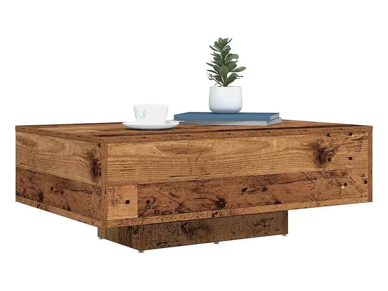 Mesa De Centro* Mesa de centro | Mesa de apoio Madeira antiga 85x55x31 cm Castanho