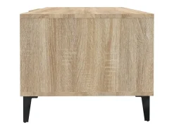 Mesa De Centro| Mesa de centro | Mesa de apoio 102x50x40 cm madeira processada carvalho sonoma Castanho
