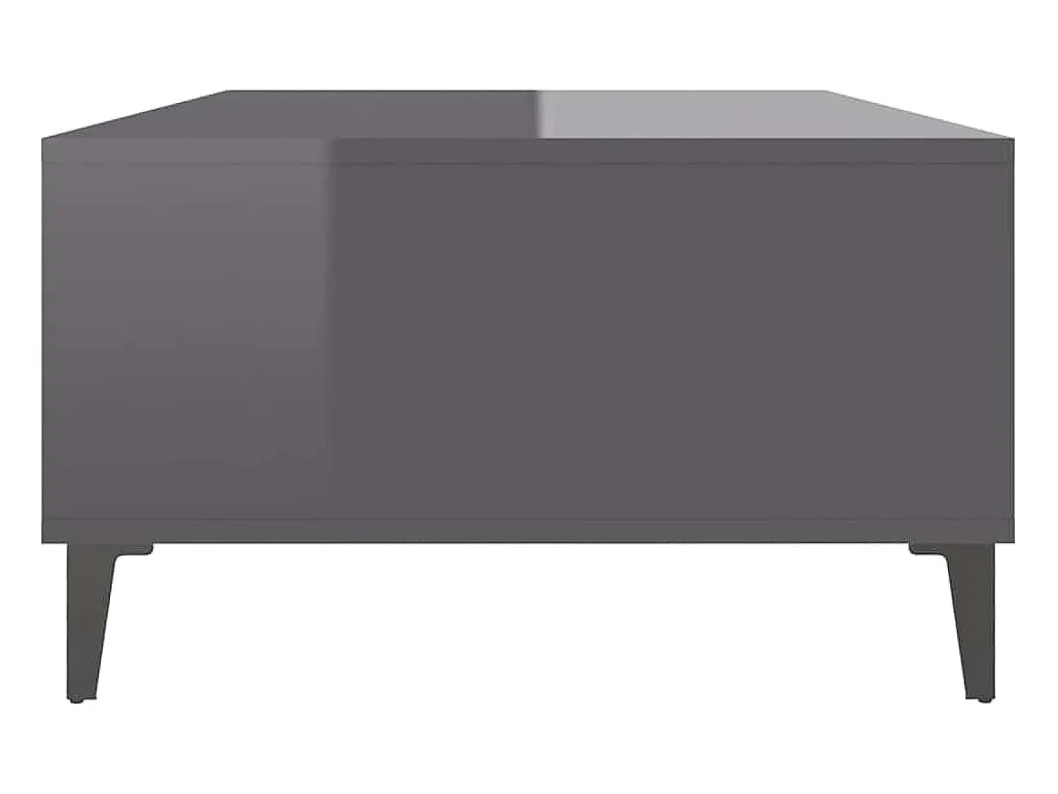 Mesa De Centro| Mesa de centro | Mesa de apoio derivados de madeira cinza brilhante Cinzento