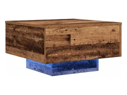 Mesa De Centro| Mesa de centro | Mesa de apoio Madeira antiga 55x55x31 cm Castanho