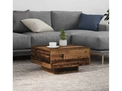 Mesa De Centro| Mesa de centro | Mesa de apoio Madeira antiga 55x55x31 cm Castanho