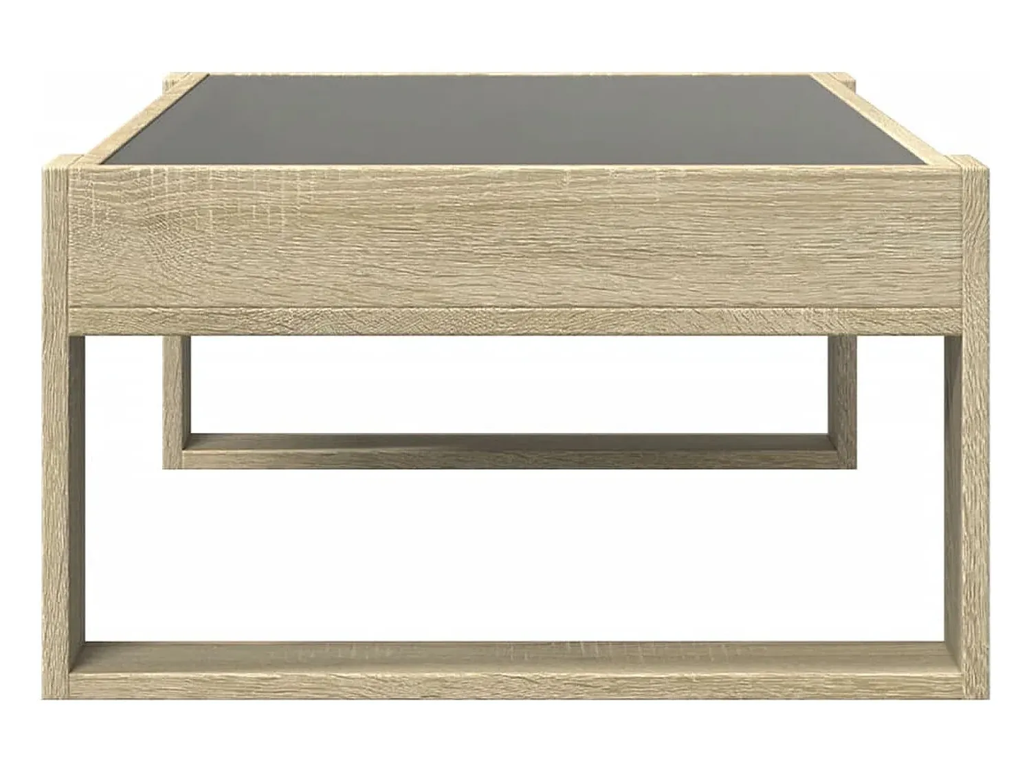 Mesa de centro | Mesa de apoio luzes LED Infinity 90x53x30 cm carvalho sonoma^ Mesa De Centro