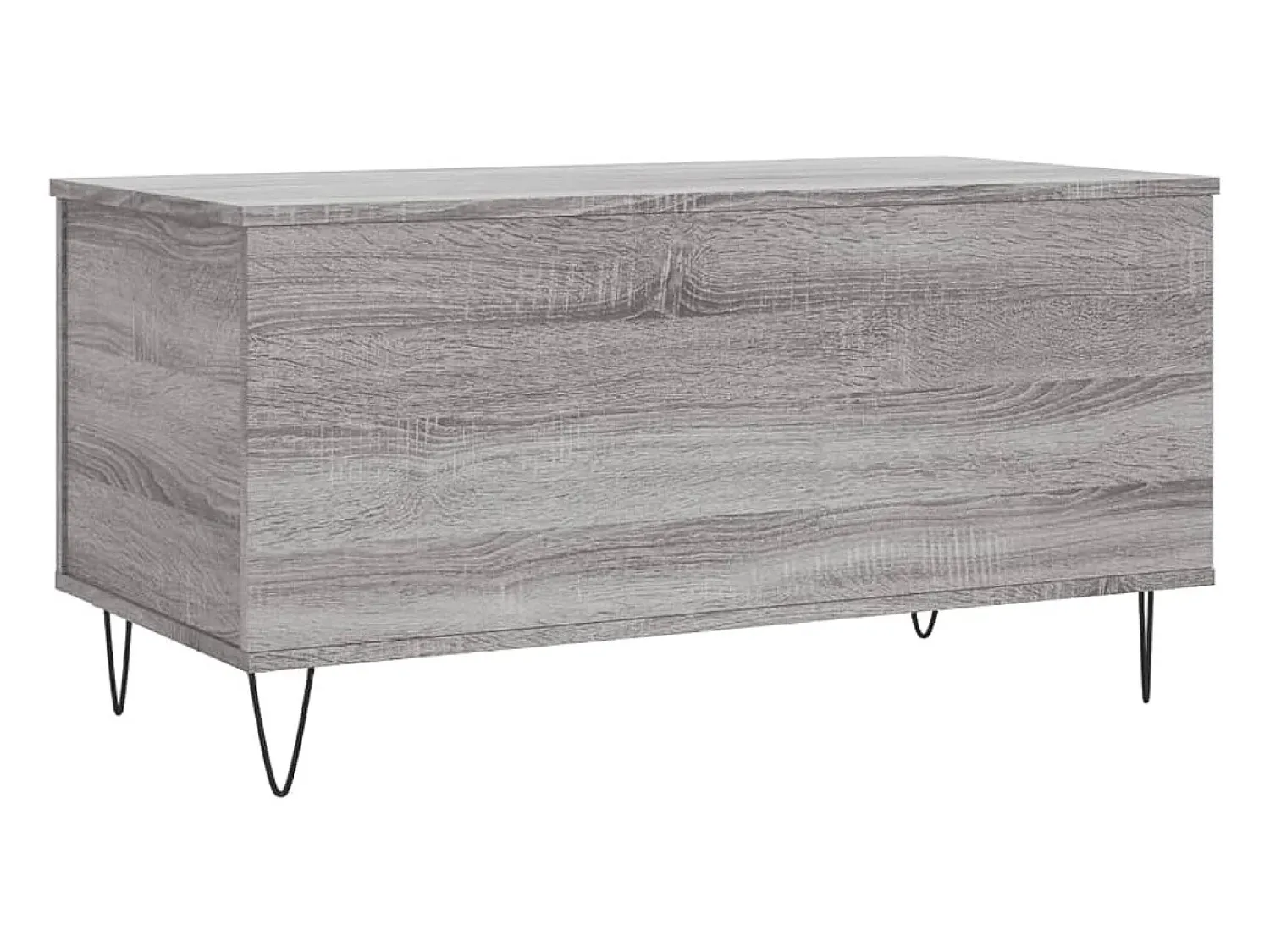 Mesa de centro | Mesa de apoio 90x44.5x45 cm derivados de madeira cinza sonoma^ Mesa De Centro