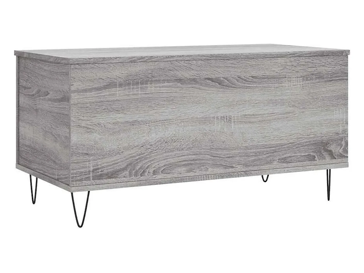 Mesa de centro | Mesa de apoio 90x44.5x45 cm derivados de madeira cinza sonoma^ Mesa De Centro