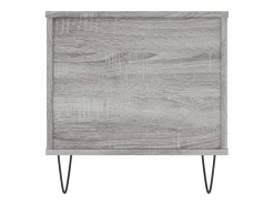 Mesa de centro | Mesa de apoio 90x44.5x45 cm derivados de madeira cinza sonoma^ Mesa De Centro