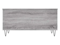 Mesa de centro | Mesa de apoio 90x44.5x45 cm derivados de madeira cinza sonoma^ Mesa De Centro