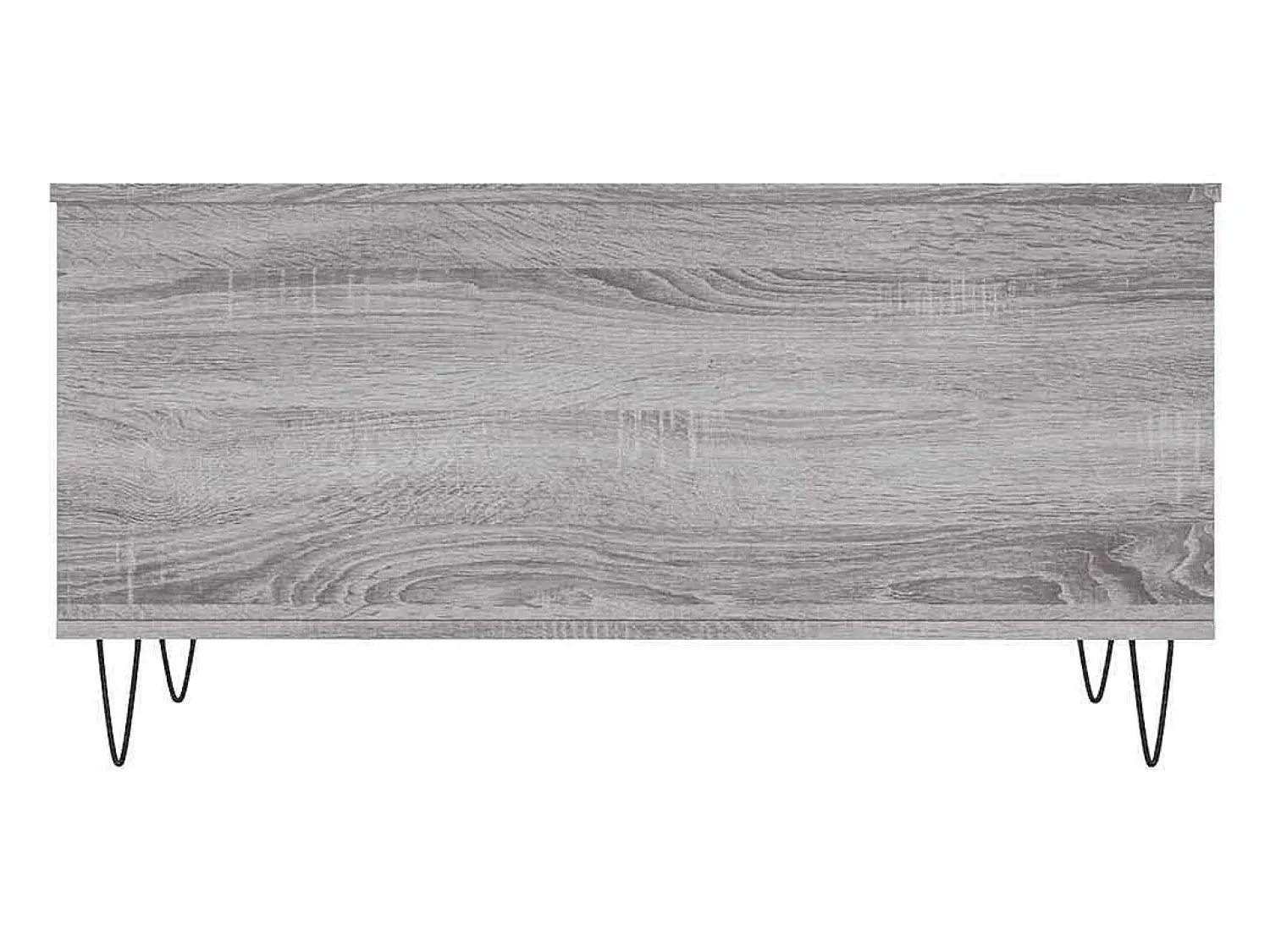 Mesa de centro | Mesa de apoio 90x44.5x45 cm derivados de madeira cinza sonoma^ Mesa De Centro