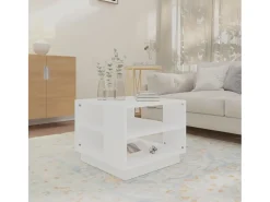 Sale Mesa de centro | Mesa de apoio 55x55x43 cm derivados de madeira Branco