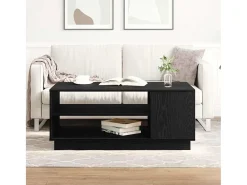 Mesa De Centro* Mesa de centro | Mesa de apoio Carvalho 102x55x43 cm Preto