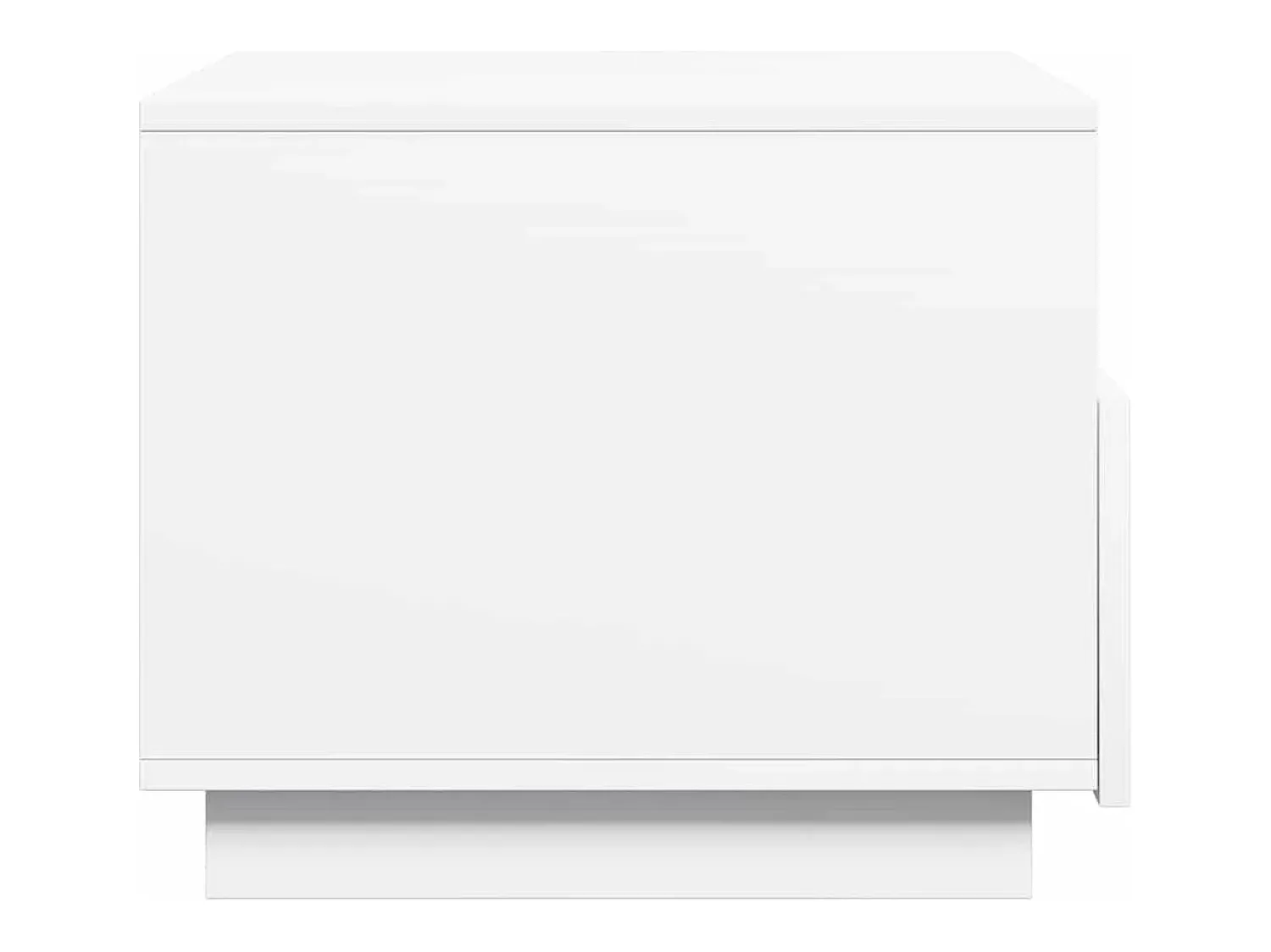 Mesa De Centro| Mesa de centro | Mesa de apoio com luzes LED 50x49x40 cm Branco