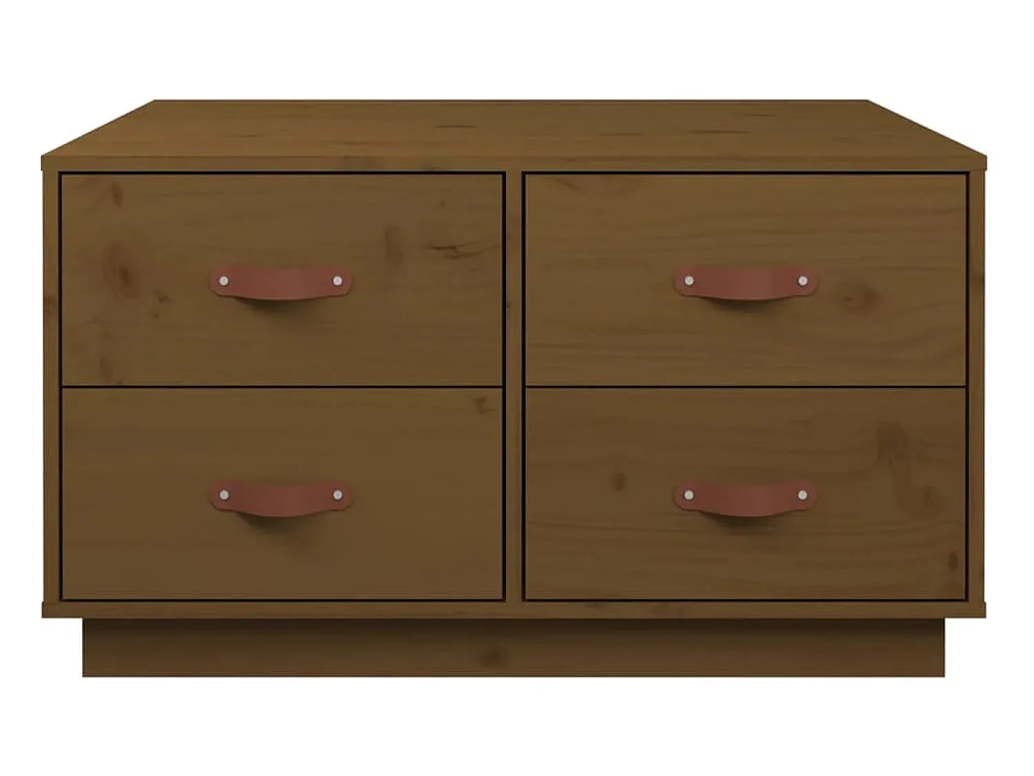 Mesa de centro | Mesa de apoio 80x80x45 cm pinho maciço mel^ Mesa De Centro
