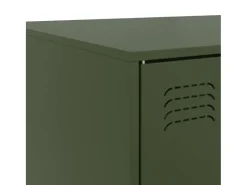 Mesa De Centro* Mesa de centro | Mesa de apoio 67x50x44 cm aço azeitona Verde