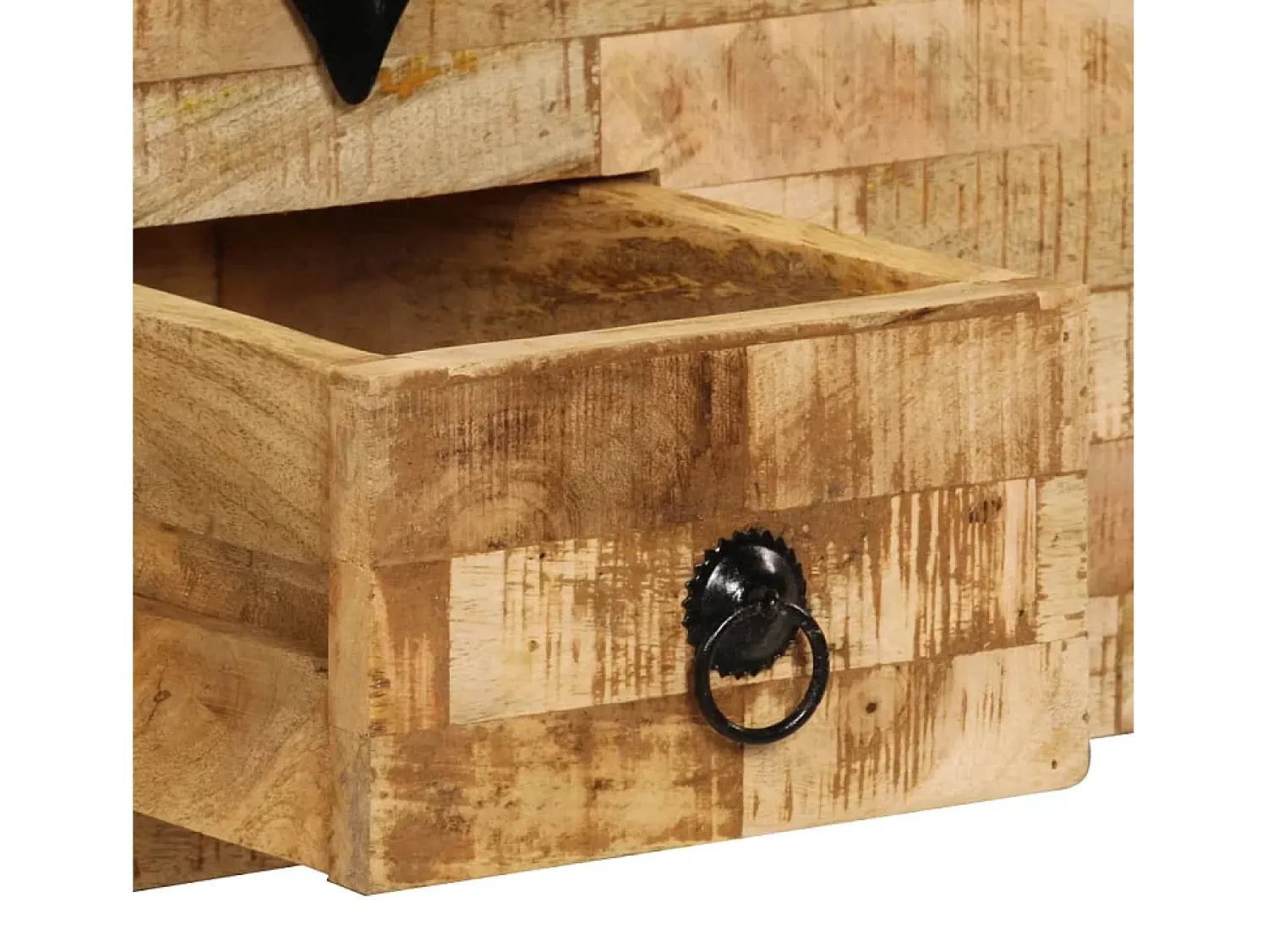 Mesa De Centro| Mesa de centro | Mesa de apoio madeira de mangueira maciça 80x40x35 cm Castanho