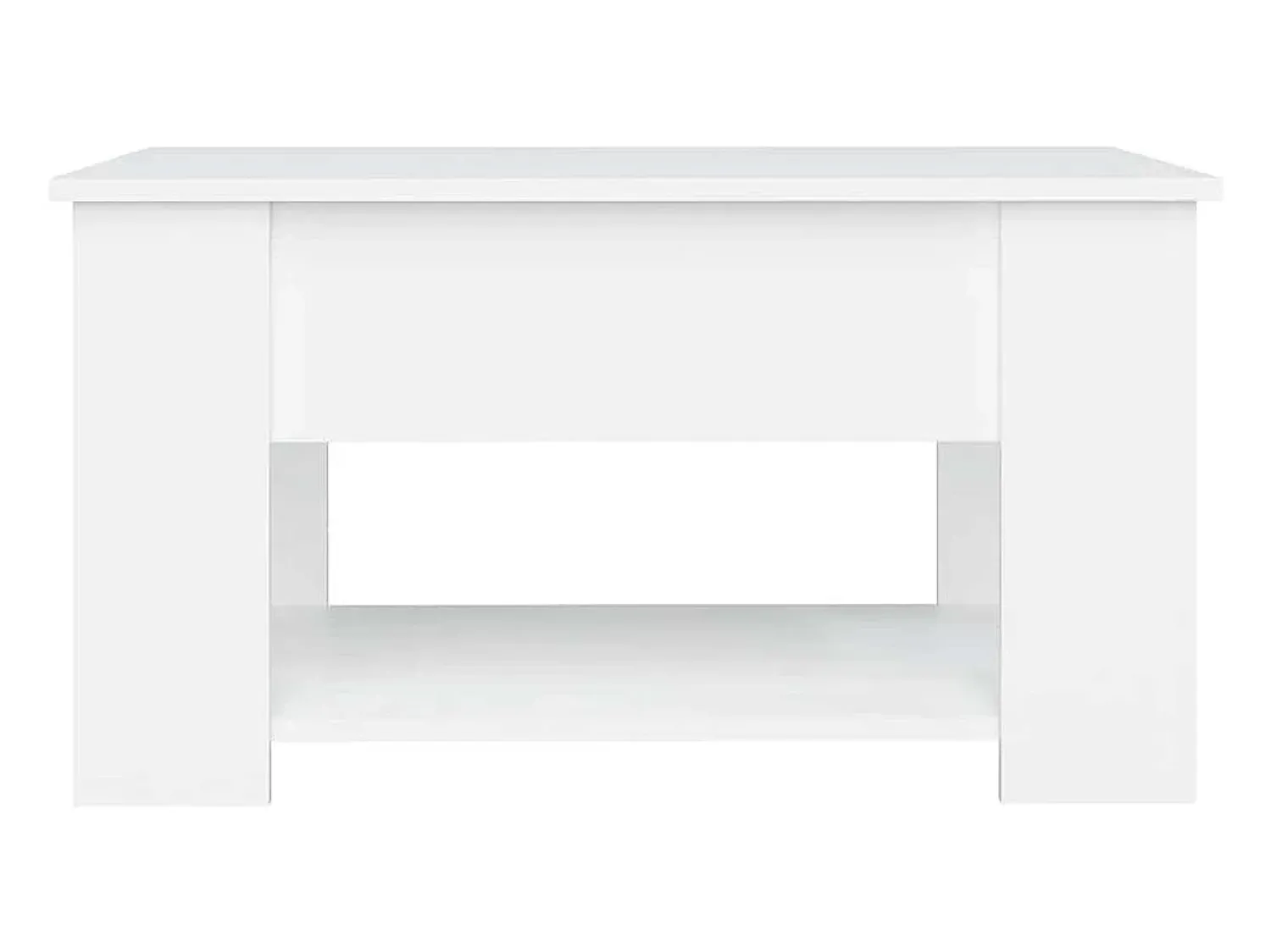 Discount Mesa de centro | Mesa de apoio 79x49x41 cm madeira processada Branco