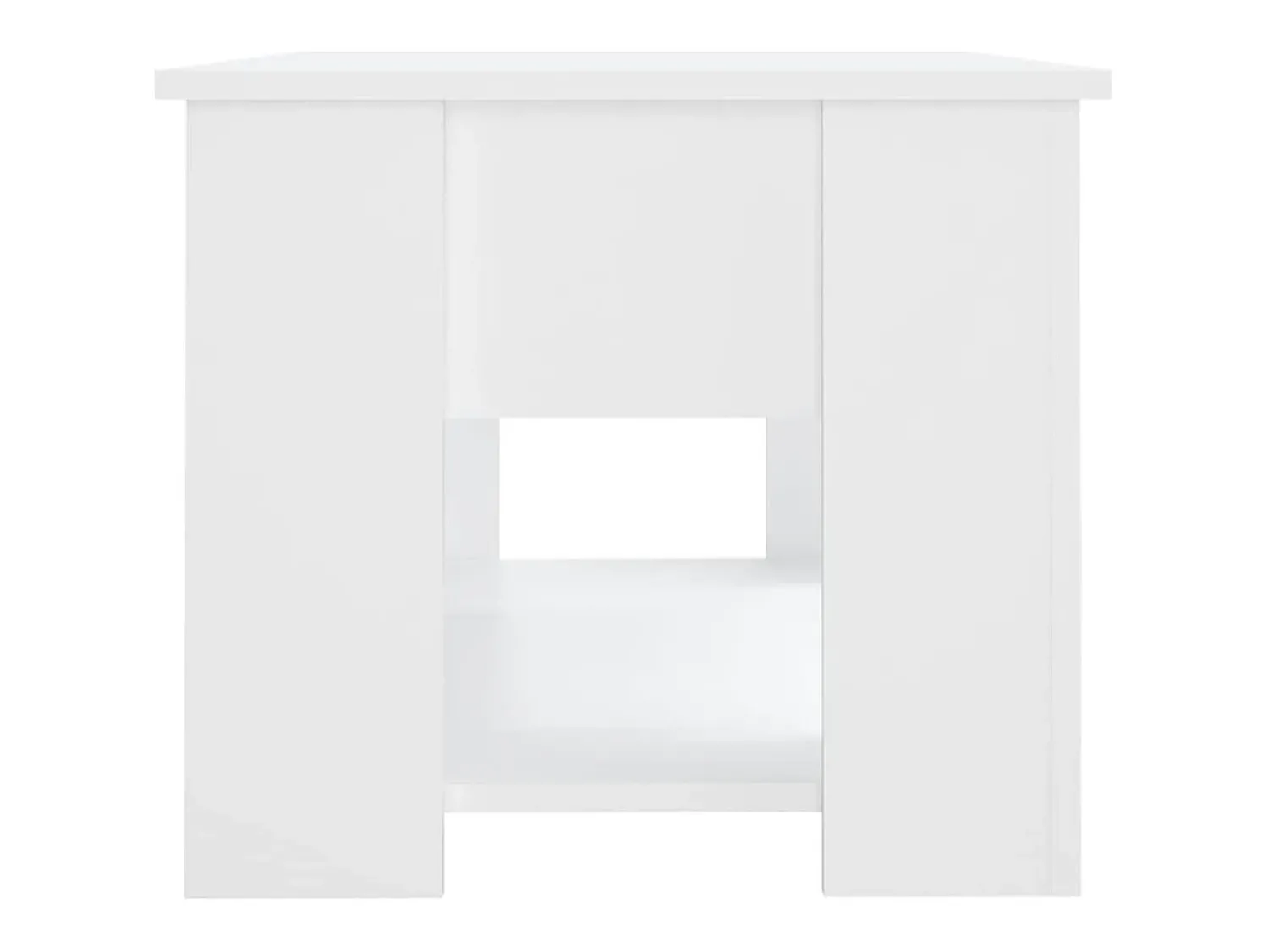 Discount Mesa de centro | Mesa de apoio 79x49x41 cm madeira processada Branco