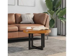 Mesa De Centro| Mesa de centro | Mesa de apoio em resina de teca 60 cm Multicor